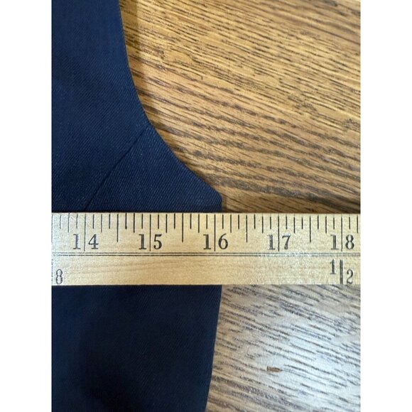 Diane Von Furstenberg Womens Navy Ruffle Sheath Sleeveless Dress Size 4 Cocktail - Picture 9 of 14